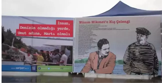 Nazım Hikmet 115'inci Yaş Gününde Denize Karanfiller Bırakılarak Anıldı