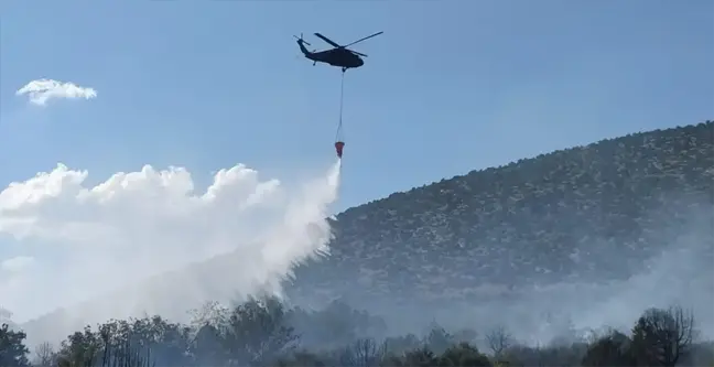 Isparta'da Orman Yangınına Müdahale Ediliyor