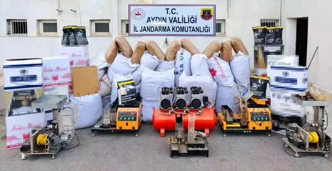 Aydın'da Kaçak Tütün Operasyonu: 2 Milyon 150 Bin Lira Değerinde Malzeme Ele Geçirildi