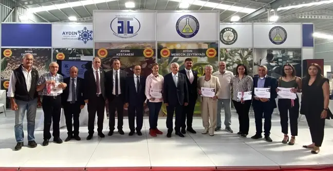 11. Uluslararası Aydın Tarım Gıda ve Hayvancılık Fuarı'nda Aydın Memecik Naturel Sızma Zeytinyağı Kalite Yarışması Ödül Töreni Gerçekleştirildi
