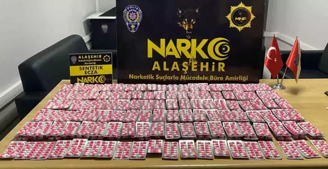 Manisa'da Uyuşturucu Operasyonu: 4 Bin 482 Hap Ele Geçirildi