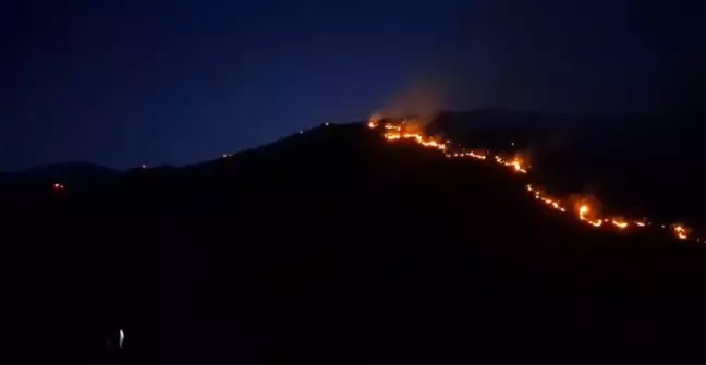 Manisa'da yangın tekrar alevlendi