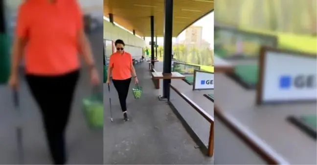 Hülya Avşar golfe merak sardı