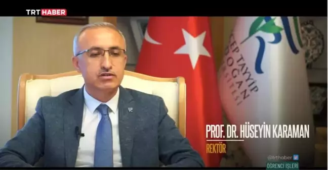 Üniversitemiz TRT Haber Öğrenci İşleri Programında Tanıtıldı