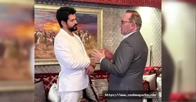 Burak Özçivit Katar'da Kevin Spacey ile Buluştu