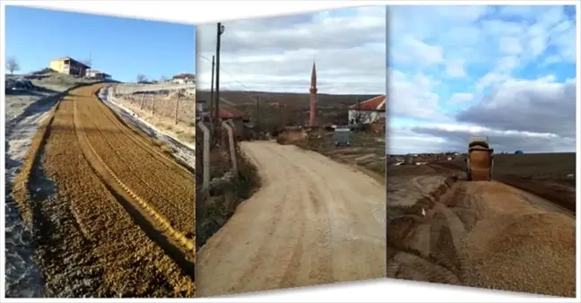 Kırşehir'de köy içi yolları yenileniyor
