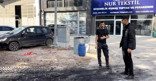 Bursa'da Lüks Elektrikli Araç Alev Aldı