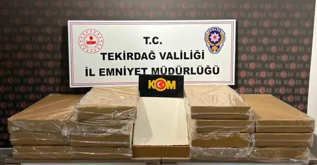 Tekirdağ'da 75 Bin Dolu Makaron Ele Geçirildi