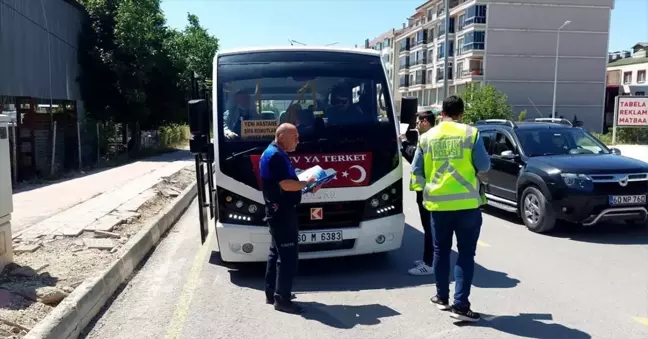 Niksar'da Şehir İçi Dolmuşlar Denetlendi