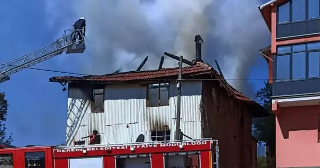 Bolu Gerede'de Müstakil Evde Yangın