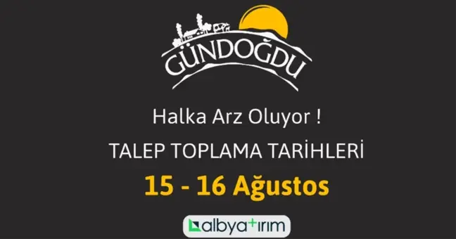 Gündoğdu Gıda halka arz olacak mı? Gündoğdu Gıda kaç lot verir? Gündoğdu Gıda katılım endeksine uygun mu? Gündoğdu BIST kodu ne?