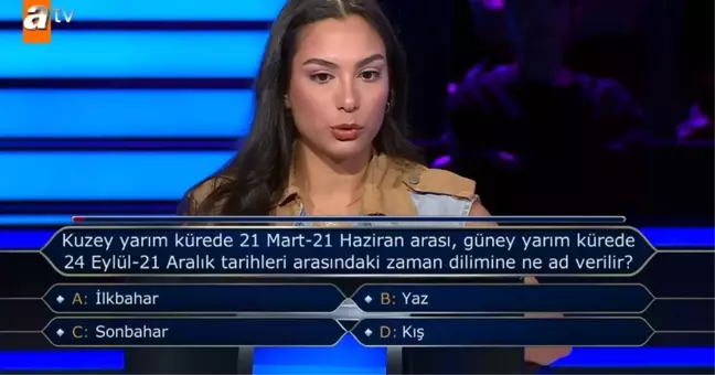 Kuzey yarım kürede 21 Mart-21 Haziran arası, güney yarım kürede 24 Eylül-21 Aralık tarihleri arasındaki zaman dilimine ne ad verilir?