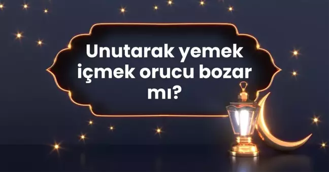 Unutarak yemek içmek orucu bozar mı? Diyanet'e göre unutarak yemek yiyen kişi orucuna devam edebilir mi?