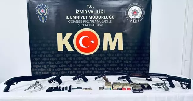 İzmir'de yasa dışı silah ticareti yapan şüpheli tutuklandı