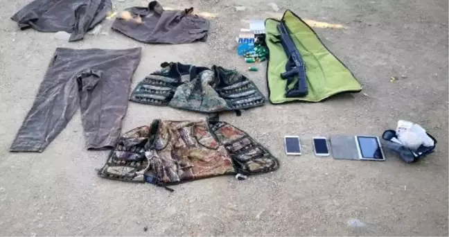 3 pkk'lının etkisiz hale getirildiği operasyonda, silah ve uyuşturucu ele geçirildi