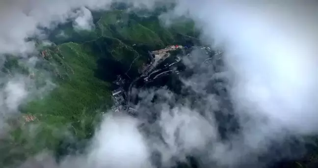 Çin'deki Langya Dağı'nda Bulut Denizi Şöleni