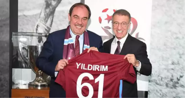 Trabzonspor Başkanı Ahmet Ağaoğlu, Yıldırım Demirören'i Ziyaret Etti