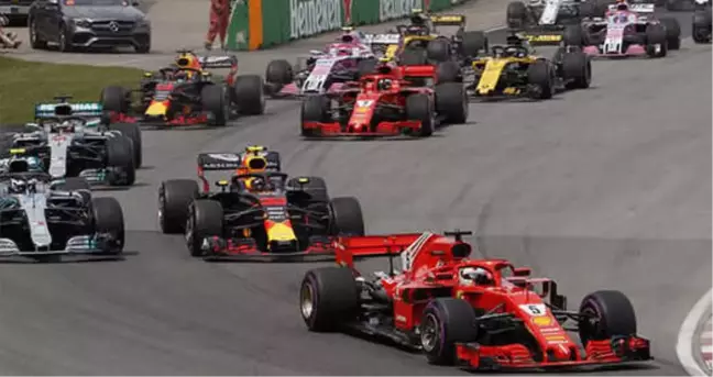 Formula 1 Kanada Grand Prix'sinde Zafer Sebastian Vettel'in Oldu