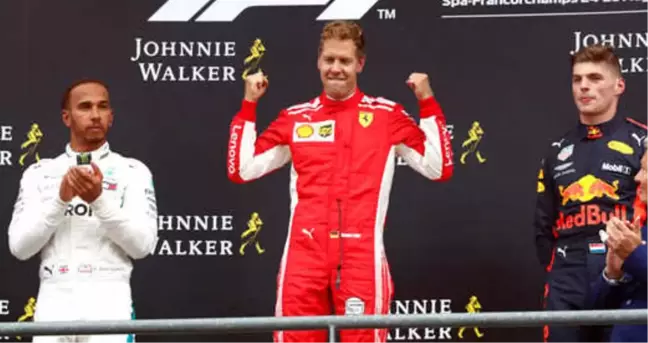 Belçika Grand Prix'sinde Zafer Sebastian Vettel'in