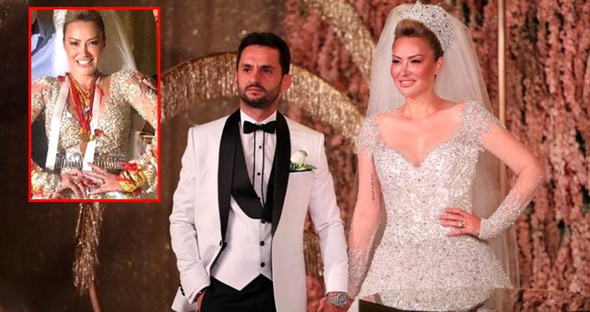 Görkemli bir düğünle evlenen Aylin Coşkun: Takılarımla 5 milyonluk villa alırım