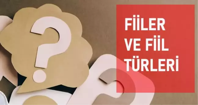 Fiil nedir? Fiiller (Eylemler) türleri ve özellikleri nelerdir?