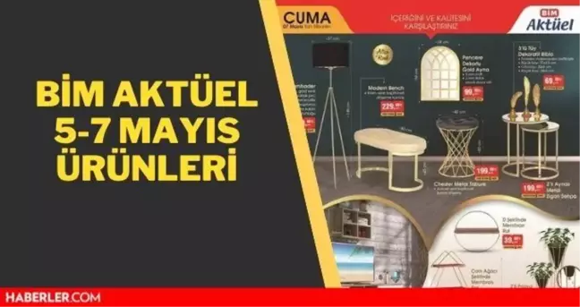 BİM aktüel 7 Mayıs ürünleri kataloğunda neler var? BİM'de bu hafta neler var? BİM indirimli ürünler listesi