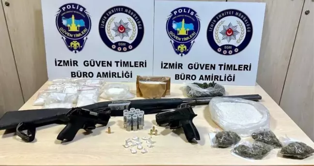 İzmir'de uyuşturucu operasyonu: Çok sayıda madde ele geçirildi, 2 şüpheli tutuklandı