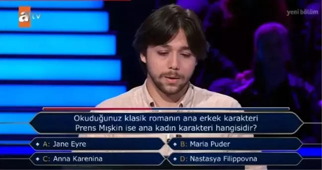 Okuduğunuz klasik romanın ana erkek karakteri Prens Mışkin ise ana kadın karakteri hangisidir?