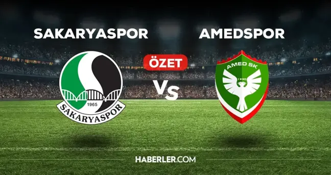 Sakaryaspor Amedspor maç özeti ve golleri izle! (VİDEO) Sakarya Amed geniş özeti! Golleri kim attı, maç kaç kaç bitti?