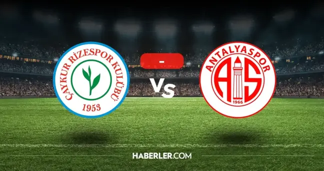 Rizespor Antalyaspor kaç kaç bitti? (MAÇ ÖZETİ) Rizespor Antalyaspor özet ve golleri izle! Golleri kim attı, maç bitti mi?