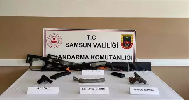 Samsun'da Kaçakçılık Operasyonu: 5 Ruhsatsız Silah Ele Geçirildi