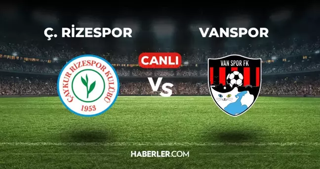 Rizespor Vanspor CANLI izle! (ŞİFRESİZ) Rizespor Vanspor maçı hangi kanalda, canlı yayın nerede ve nasıl izlenir?