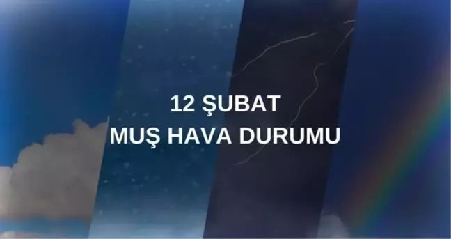 MUŞ HAVA DURUMU: 12 Şubat Muş hava durumu nasıl? Muş 5 günlük hava durumu tahmini