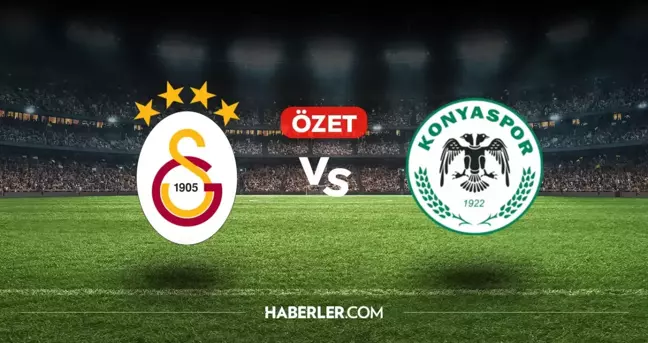 Galatasaray Konyaspor maç özeti ve golleri! (VİDEO) Galatasaray Konyaspor geniş özeti! Golleri kim attı, maç kaç kaç bitti?