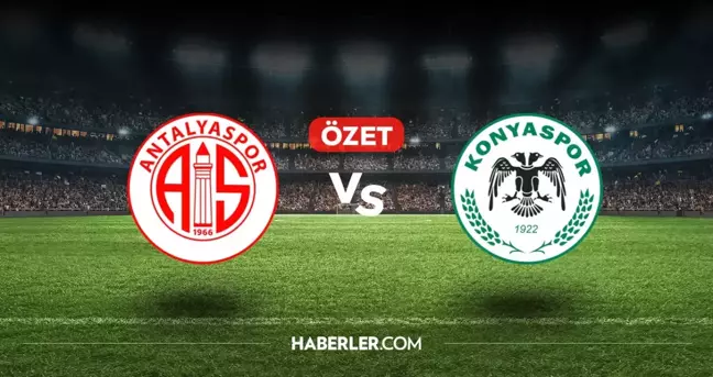 Antalyaspor Konyaspor maç özeti ve golleri! (VİDEO) Antalyaspor Konyaspor geniş özeti! Golleri kim attı, maç kaç kaç bitti?