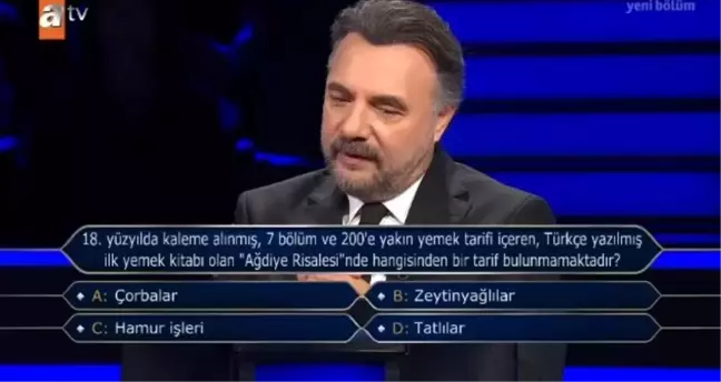 18. yüzyılda kaleme alınmış, 7 bölüm ve 200'e yakın yemek tarifi içeren, Türkçe yazılmış ilk yemek kitabı olan 