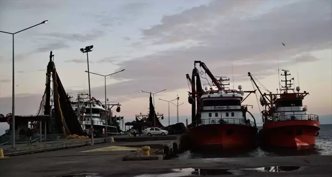 Sinop Limanı'na Fırtına Öncesi Balıkçı Akını