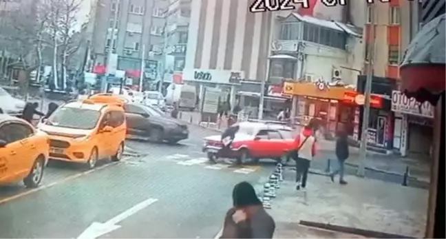 Çorlu'da yaya geçidinde kaza: Bir kişi yaralandı