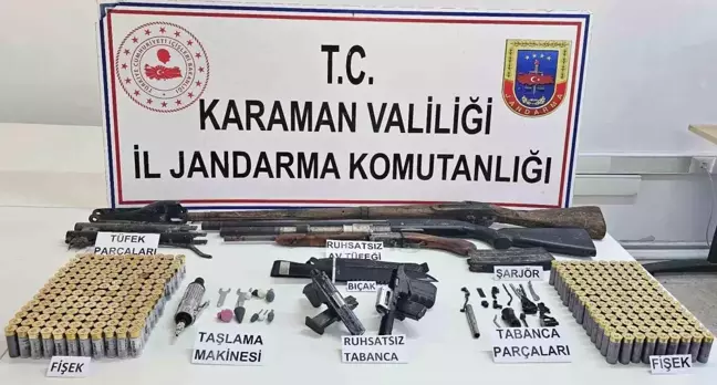 Ermenek'te Silah Kaçakçılığı Operasyonu: 1 Gözaltı