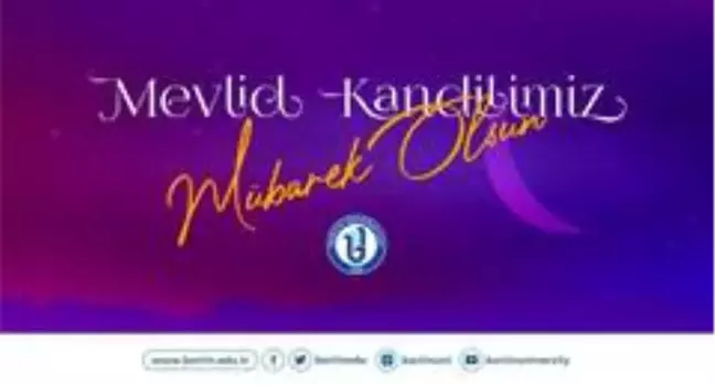 Rektör Uzun'un Mevlid Kandili mesajı