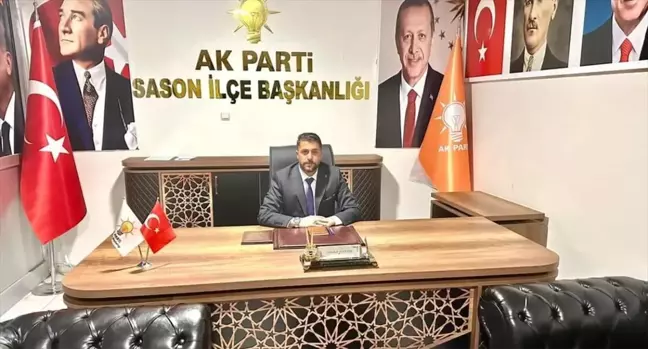 AK Parti Sason İlçe Başkanı Abdullah Aydemir Göreve Başladı