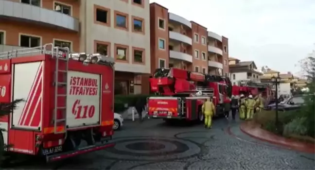 Beykoz'da lüks sitede yangın paniği