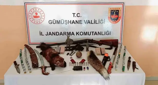 Gümüşhane'de Ruhsatsız Silah ve Tarihi Eşya Operasyonu