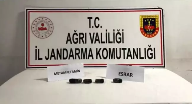 Ağrı'da Uyuşturucu Operasyonu: 144 Gram Metamfetamin ve 27 Gram Esrar Ele Geçirildi