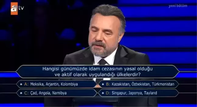 Hangisi günümüzde idam cezasının yasal olduğu ve aktif olarak uygulandığı ülkelerdir? Meksika, Arjantin, Kolombiya, Singapur, Japonya, Tayland ...