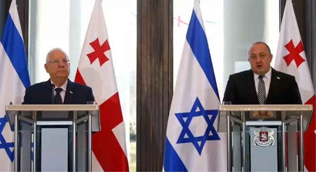 İsrail Cumhurbaşkanı Rivlin Gürcistan'da