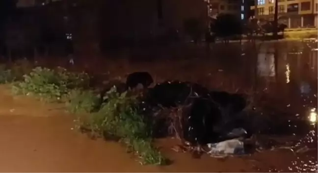Çanakkale'de Sağanak Nedeniyle Dere Taştı