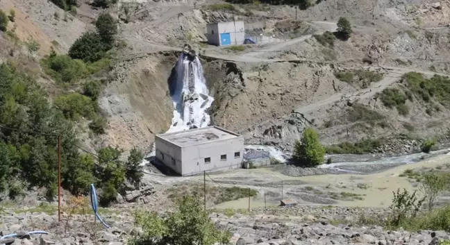 Amasya'da Hidroelektrik Santrali Alanında Heyelan Meydana Geldi