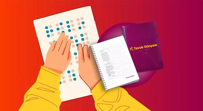 Tavuk Dünyası, görme engellilere Braille alfabesi ile menü sunuyor