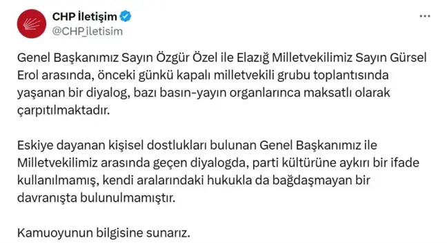 CHP'de Özgür Özel ile Gürsel Erol Arasında Tartışma Yaşandı